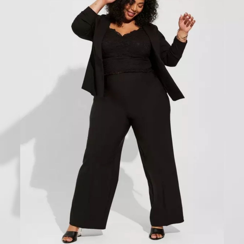Torrid Lace Smocked Crop Top - Picture 8 of 9